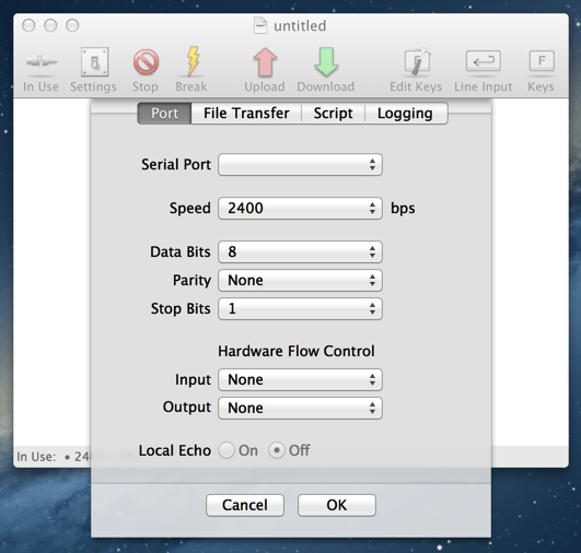 serial terminal emulator mac